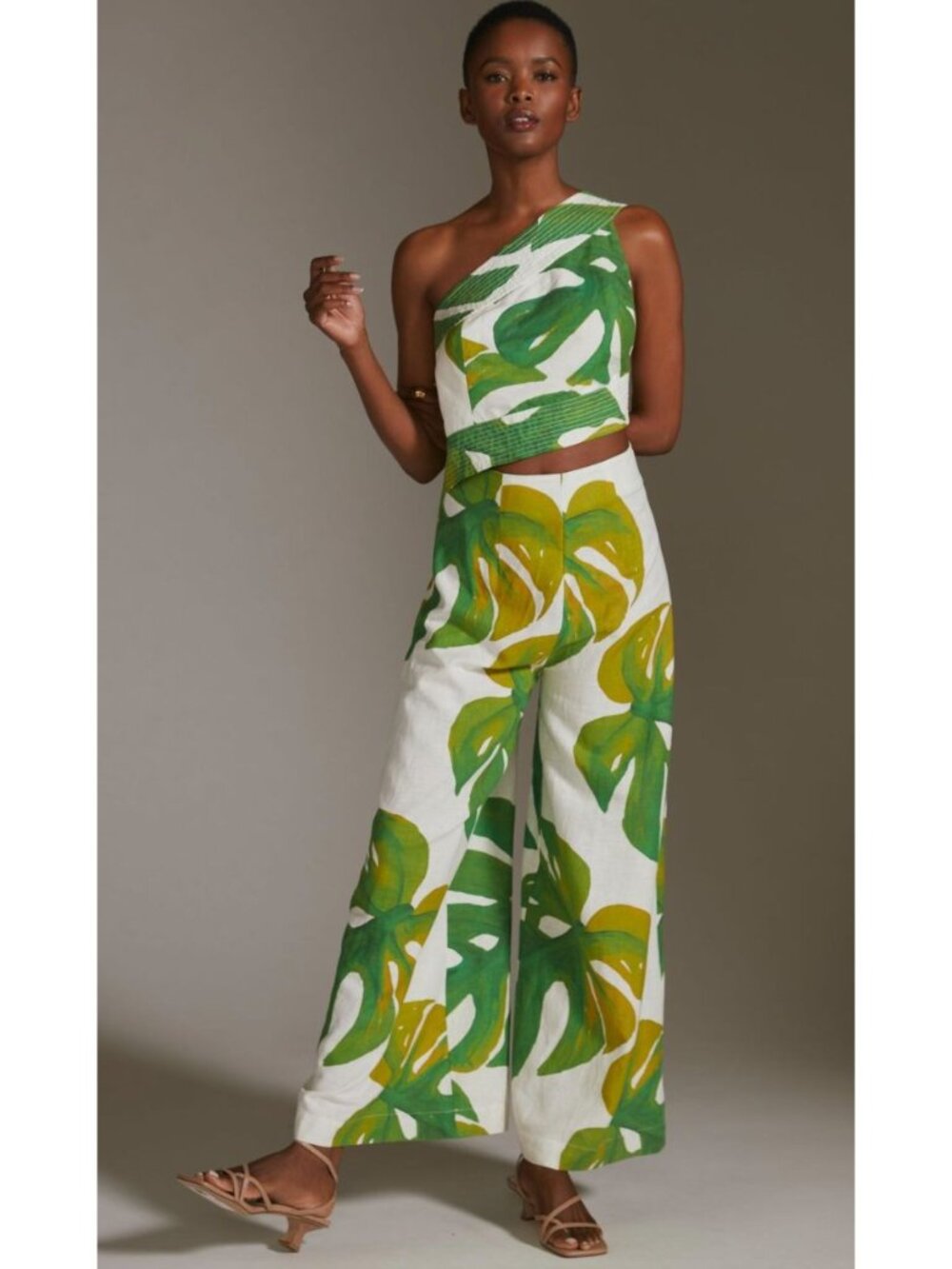 NWT Anthropologie Farm Rio Monstera Jumpsuit Size Medium - Picture 2 of 7